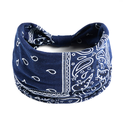 🌸Böhmisches Yoga-Stirnband: Schweißabsorbierende Kopfbedeckung mit amerikanischem Mantel-Blumenmuster🎀💧