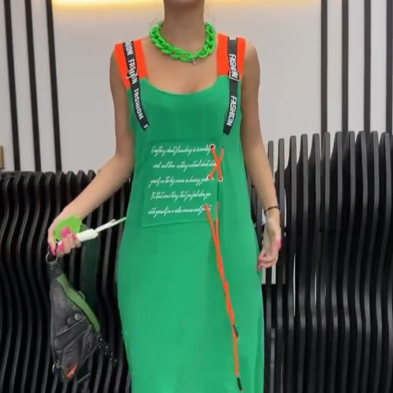 💖LAST DAY SALE 50% RABATT💖Lässiges bedrucktes ärmelloses Kleid für Frauen