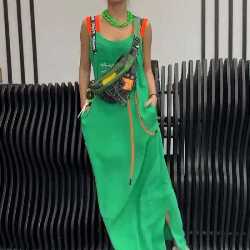 💖LAST DAY SALE 50% RABATT💖Lässiges bedrucktes ärmelloses Kleid für Frauen