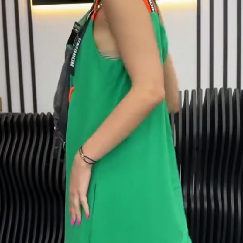 💖LAST DAY SALE 50% RABATT💖Lässiges bedrucktes ärmelloses Kleid für Frauen