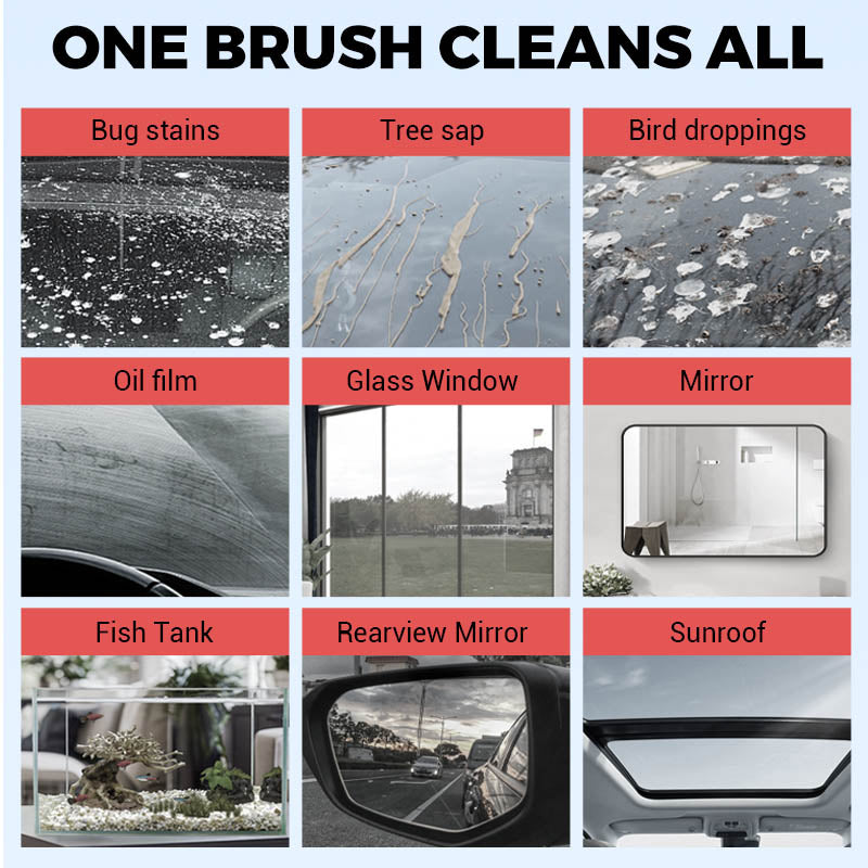 🔥2-in-1 Auto-Glas-Ölfilm-Reinigungsbürste