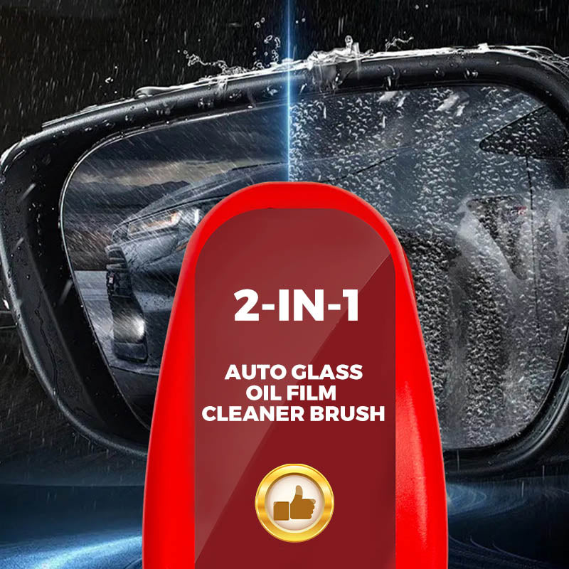 🔥2-in-1 Auto-Glas-Ölfilm-Reinigungsbürste