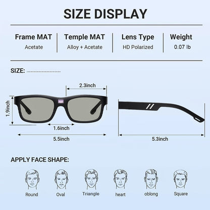 ✨LETZTER TAG VERKAUF 50% RABATT✨Klassische Smart Photochromic Polarized Sonnenbrille