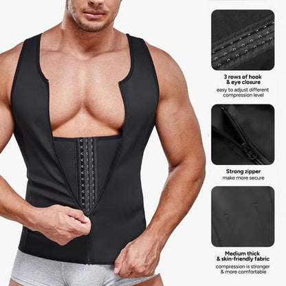 ⚡2025 Heißer Verkauf 50% OFF 🔥Herren Reißverschluss Taille Trainer Trimmer Weste