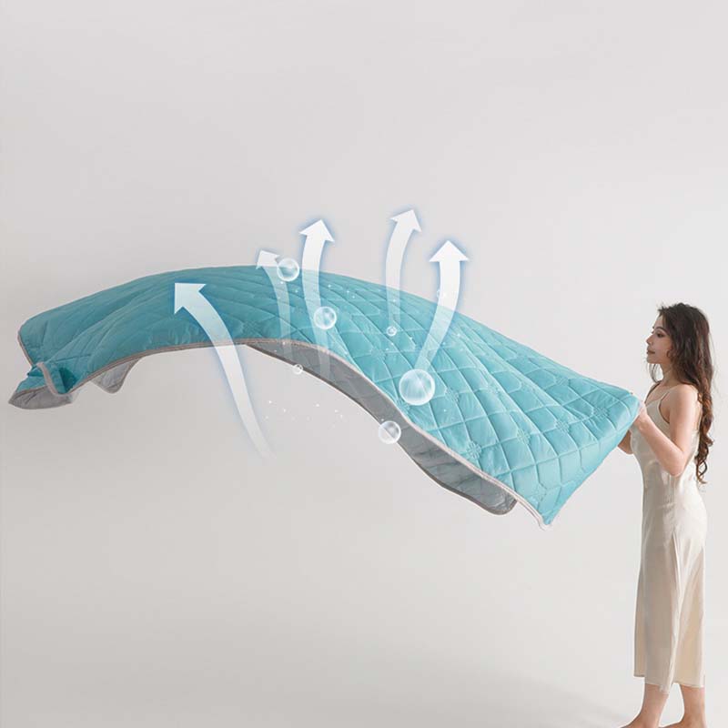 ❄️Breathable Bedruckte waschbare Sommer Kühlung Comforter💤Kein Pilling, bequem und atmungsaktiv, antibakteriell