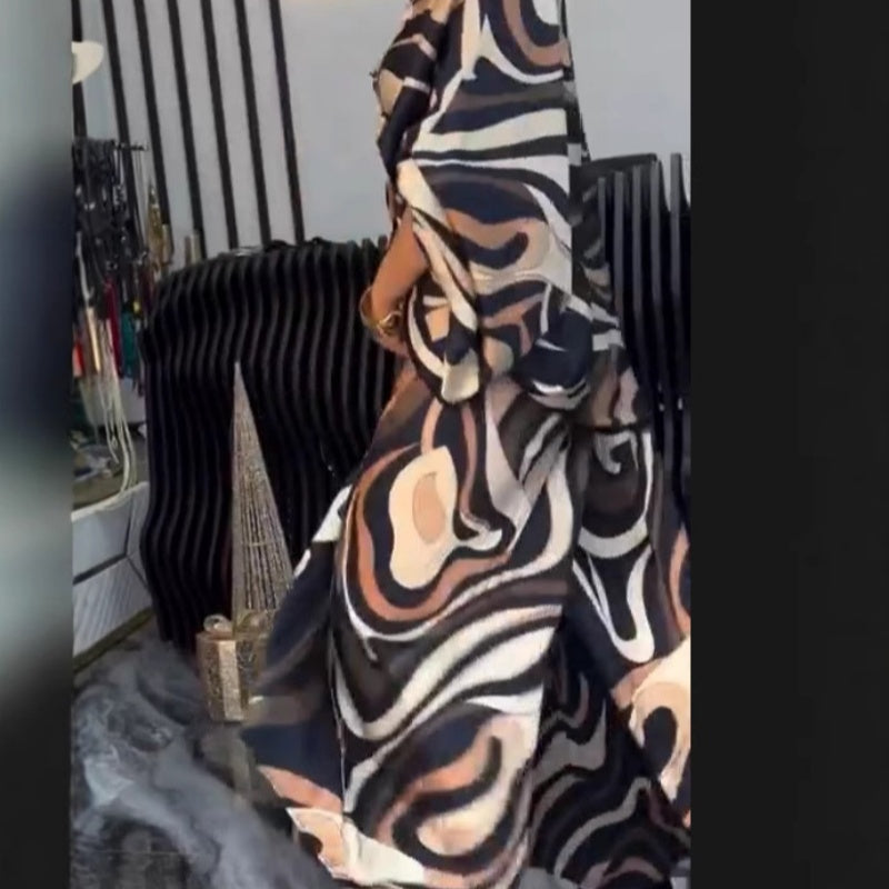 ❤️Modisches Damen-Set mit lockerem, bedrucktem Hemd und Hose mit weitem Bein, 2-teilig