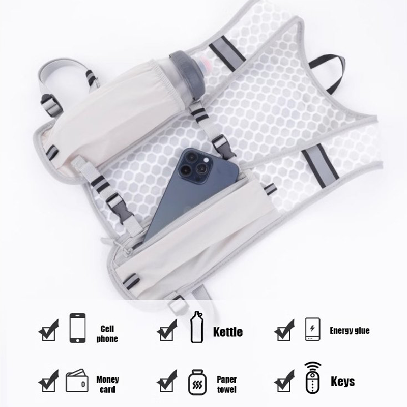 🎉🛍️ Outdoor-Wanderzubehör 🏃‍♂️ Laufgürteltasche & Kletterweste mit Handyfach