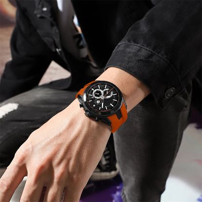 🔥⌚Sportuhr im Stil mit Leuchtanzeige, Silikonarmband und wasserdichtem Design