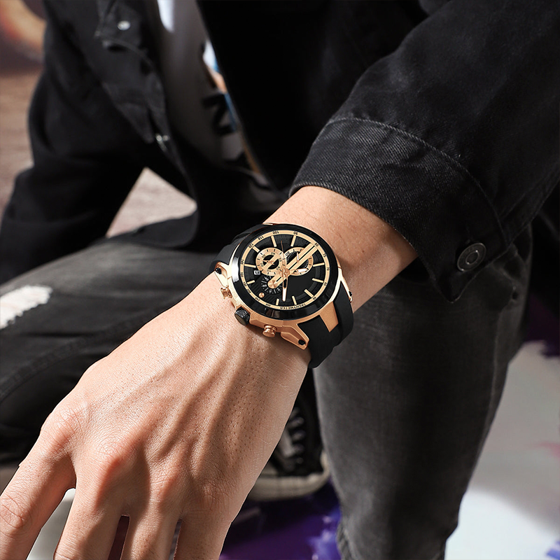 🔥⌚Sportuhr im Stil mit Leuchtanzeige, Silikonarmband und wasserdichtem Design