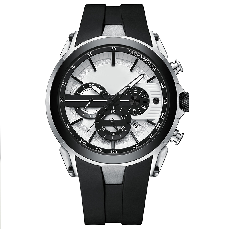 🔥⌚Sportuhr im Stil mit Leuchtanzeige, Silikonarmband und wasserdichtem Design