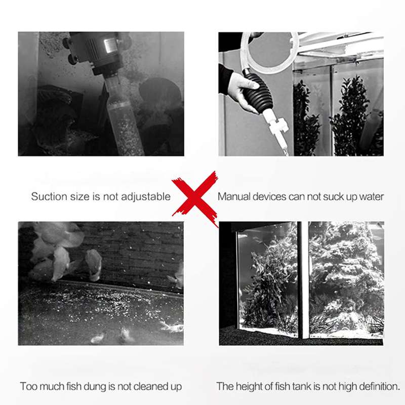 ⏳Begrenzte Zeit 50% Rabatt💥Elektrischer Saugnapf-Aquarium-Wasserwechsler-Filterreiniger