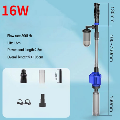 ⏳Begrenzte Zeit 50% Rabatt💥Elektrischer Saugnapf-Aquarium-Wasserwechsler-Filterreiniger
