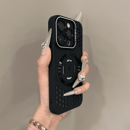 🔥🔋Weiche Silikon-Sicherheitsschutzhülle mit blitzschneller magnetischer Ladehülle für das iPhone 📱💎