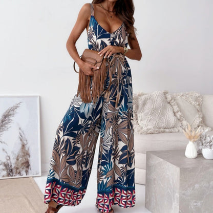 🌸Zeitlich begrenzt 50% RABATT🌸Trendiger rückenfreier Jumpsuit für Damen mit Quastengürtel🔥