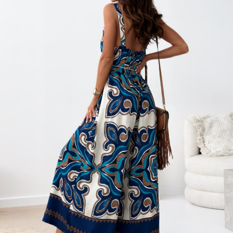 🌸Zeitlich begrenzt 50% RABATT🌸Trendiger rückenfreier Jumpsuit für Damen mit Quastengürtel🔥