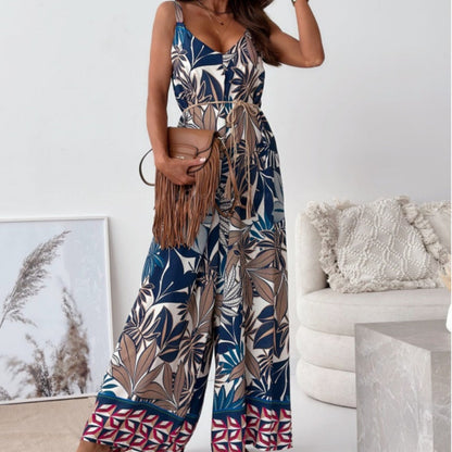 🌸Zeitlich begrenzt 50% RABATT🌸Trendiger rückenfreier Jumpsuit für Damen mit Quastengürtel🔥