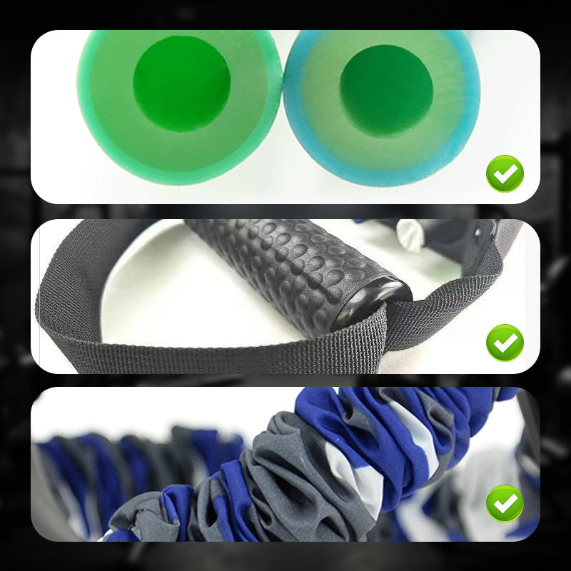 💪🏅3-Wege-Widerstandsband aus Naturlatex - Ganzkörper-Stretching & Krafttraining