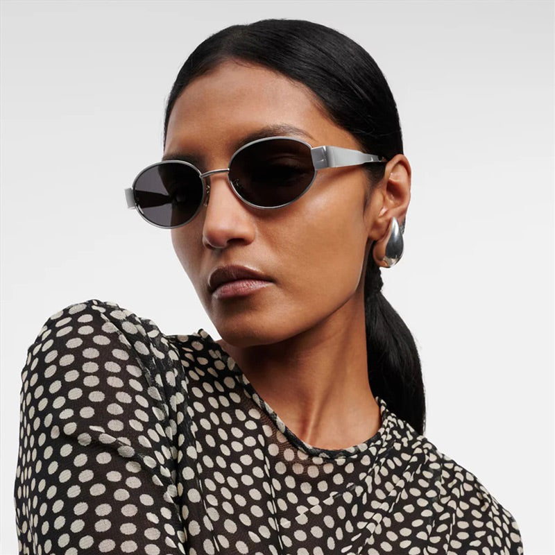 🔥2025 HEIßER VERKAUF🔥Vintage Sonnenbrille mit ovalem Rahmen und Etui