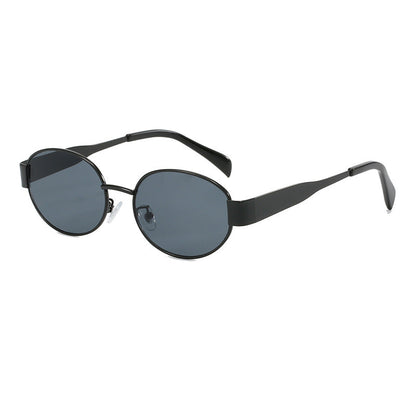 🔥2025 HEIßER VERKAUF🔥Vintage Sonnenbrille mit ovalem Rahmen und Etui
