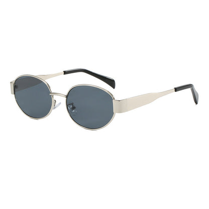 🔥2025 HEIßER VERKAUF🔥Vintage Sonnenbrille mit ovalem Rahmen und Etui