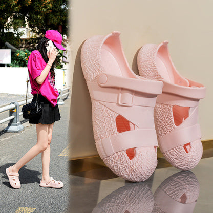 🏖️Sommerschlussverkauf✨Sommerliche, weiche, atmungsaktive Plateau-Clogs👣
