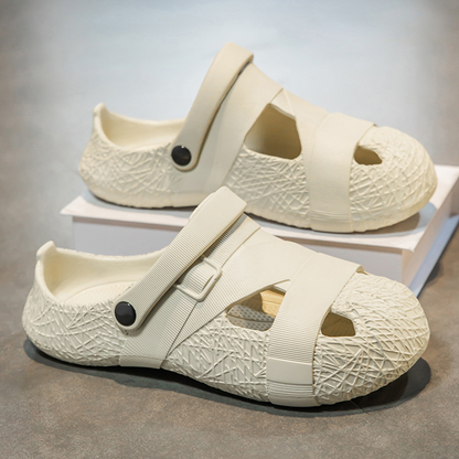 🏖️Sommerschlussverkauf✨Sommerliche, weiche, atmungsaktive Plateau-Clogs👣