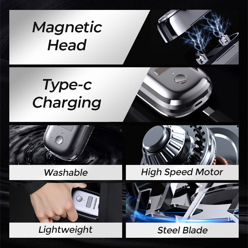 🏆🏆 Magnetischer Mini-Elektrorasierer für Männer