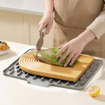 🔥Mehr Kaufen Mehr Sparen🔥👨‍🍳Multifunktionale faltbare Drainagematte aus Silikon