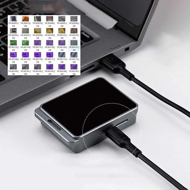 Pocket-Sized Digital Microscope with Dual LED