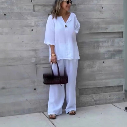 2-teiliges Set aus Oberteil und Hose im Loose Fit für Damen