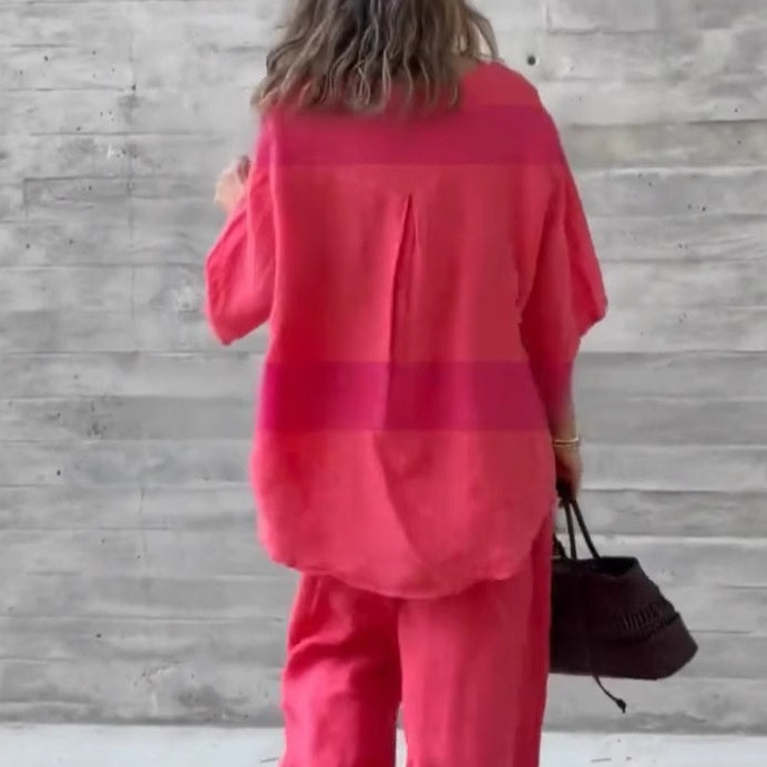 2-teiliges Set aus Oberteil und Hose im Loose Fit für Damen