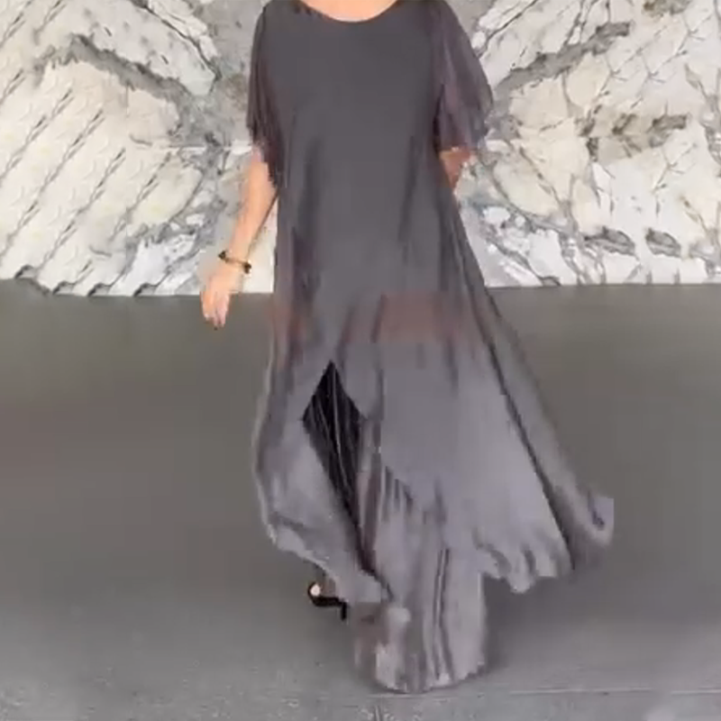 ✨2025 HEISSER VERKAUF✨💃💖Damen-Set aus asymmetrischem Oberteil und lockerer Hose