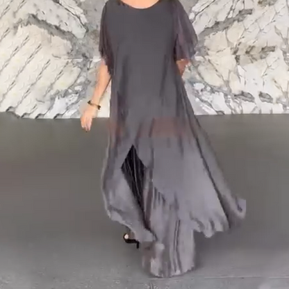 ✨2025 HEISSER VERKAUF✨💃💖Damen-Set aus asymmetrischem Oberteil und lockerer Hose