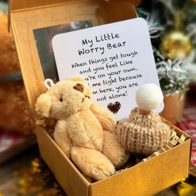 🔥Letzter Tag Sonderpreis-50% Rabatt🎁Handgefertigter Mini-Plüsch-Teddybär in einer Box