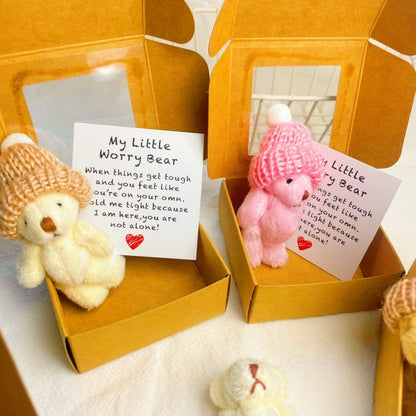 🎁Letzter Tag Sonderpreis-50% Rabatt🔥🐻Handgefertigter Mini-Plüsch-Teddybär in einer Box