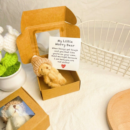🎁Letzter Tag Sonderpreis-50% Rabatt🔥🐻Handgefertigter Mini-Plüsch-Teddybär in einer Box