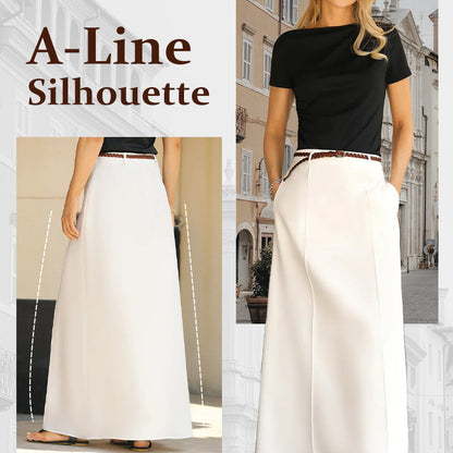 🔥💃Fließender Chiffon Damen Retro Maxirock - Romantischer und eleganter Stil