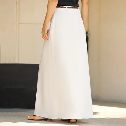 🔥💃Fließender Chiffon Damen Retro Maxirock - Romantischer und eleganter Stil