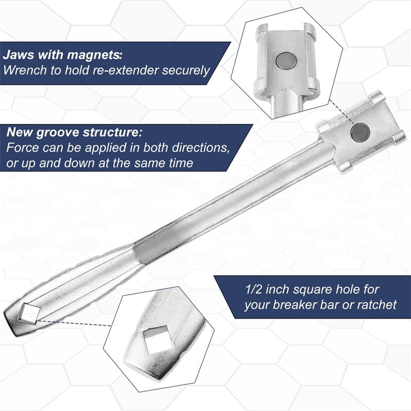 Verlängerung und Adapter für Schraubenschlüssel