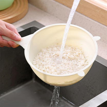 Multifunctional Drain Basket for Fruit, Vegetables and Rice