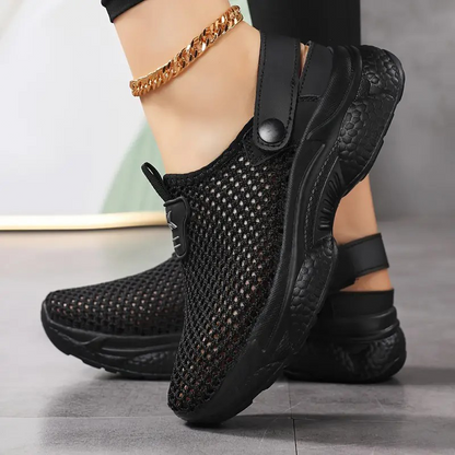 👟EVA-Sohlen federn jeden Schritt ab-Atmungsaktive, rutschfeste und lässige orthopädische Damen-Sneaker