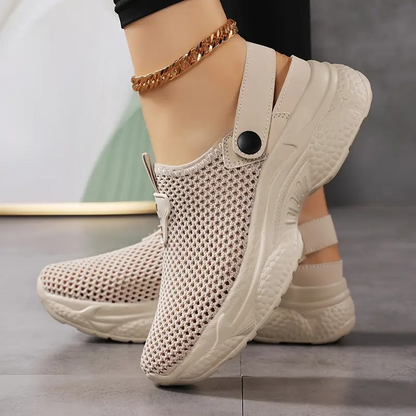 👟✨EVA-Sohlen federn jeden Schritt ab-Atmungsaktive, rutschfeste und lässige orthopädische Damen-Sneaker🚶‍♀️🏞️