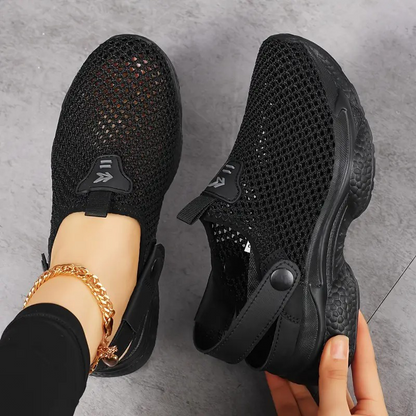 👟✨EVA-Sohlen federn jeden Schritt ab-Atmungsaktive, rutschfeste und lässige orthopädische Damen-Sneaker🚶‍♀️🏞️