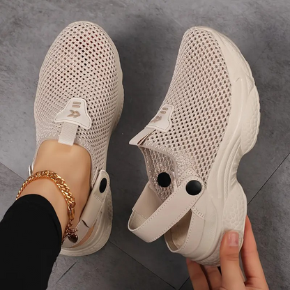 👟✨EVA-Sohlen federn jeden Schritt ab-Atmungsaktive, rutschfeste und lässige orthopädische Damen-Sneaker🚶‍♀️🏞️