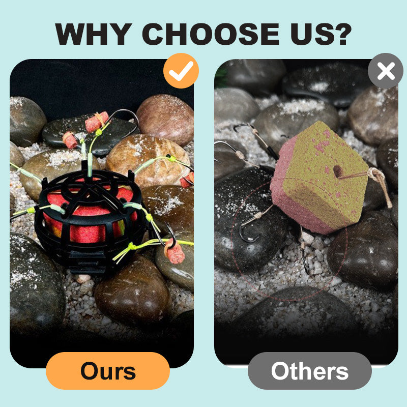 🔥2025 Heißer Verkauf🔥360° Schwimmender Köderkäfig Angelhaken