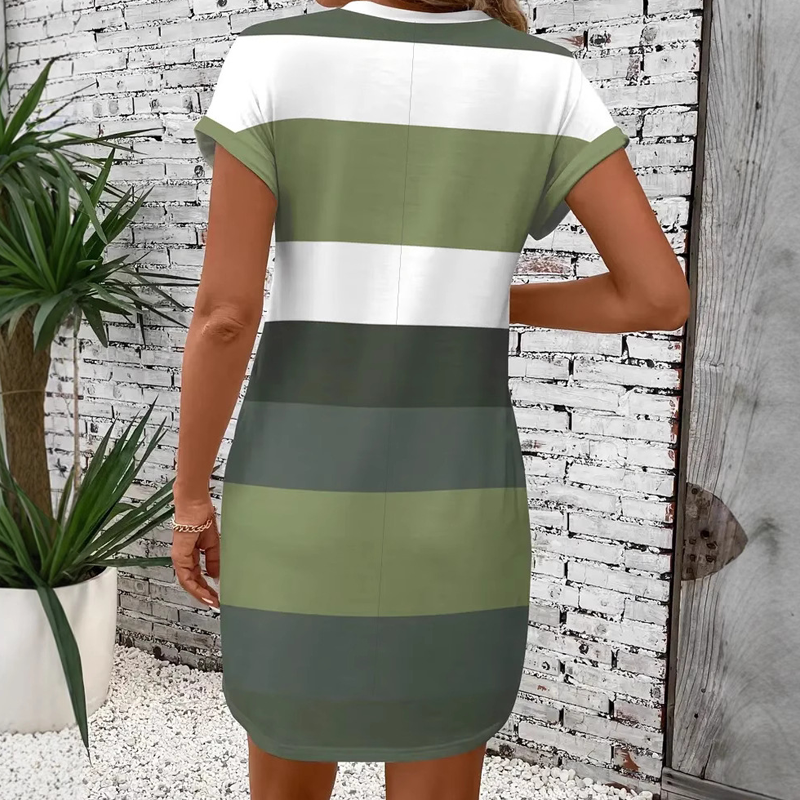 ⏳Zeitlich begrenzter Rabatt💥💃Damen Freizeitkleid mit Rundhalsausschnitt