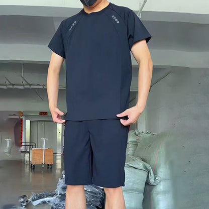 🔥Herren leichtes Freizeit-Set aus Oberteil und Shorts