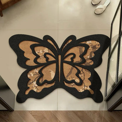 ✨Retro Butterfly Kieselgurmatte - 🏠schnell trocknend und rutschfest