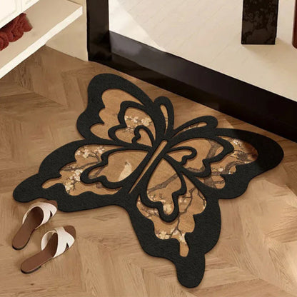 ✨Retro Butterfly Kieselgurmatte - 🏠schnell trocknend und rutschfest