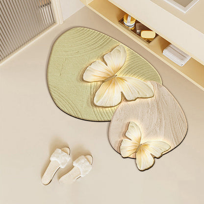 ✨Retro Butterfly Kieselgurmatte - 🏠schnell trocknend und rutschfest